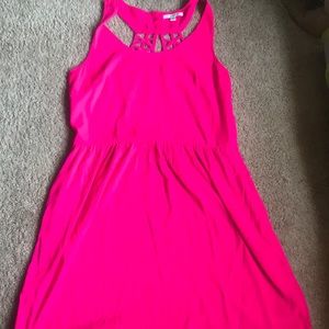 AEO bright pink dress